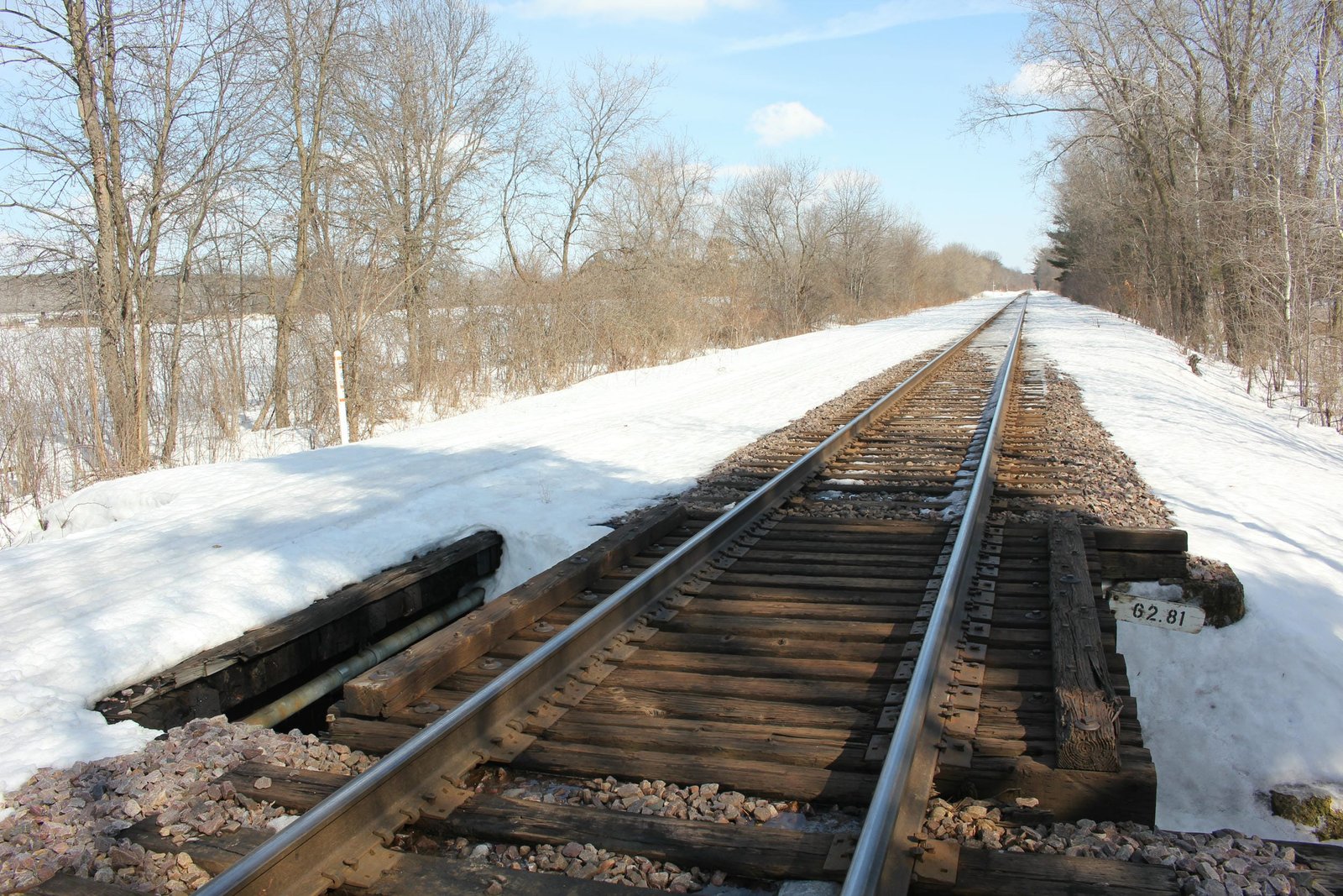 Looking east